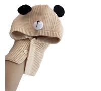 Lovely Hat Children Knitted Hat With Bear Ear For Halloween Christmas Puppy Bear Ear For Winter Kids