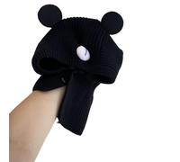 Lovely Hat Children Knitted Hat With Bear Ear For Halloween Christmas Puppy Bear Ear For Winter Kids
