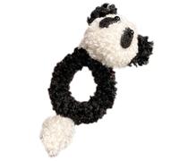 Lovely Headband Slip Hair Barrettes For Children White&Black Panda Shape Hair Pins And Elastic Hair Rope