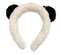 Lovely Headband Slip Hair Barrettes For Children White&Black Panda Shape Hair Pins And Elastic Hair Rope