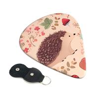 Lovely Hedgehog Guitar Picks 6-Pack - Pick Set (0.46mm / 0.71mm / 0.96mm) Suitable For Guitar And Ukulele Playing