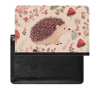 Lovely Hedgehog Passport Holder Cover Passport Cover Protector Essentials with Credit Card Slots Slim Travel Wallet Covers Documents Organizer Protector for Man&Women