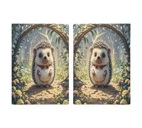 Lovely Hedgehog Passport Holder Personalized Passport Wallet for Women Men Travel Document Organizer Holder