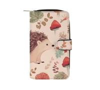 Lovely Hedgehog Wallet Multifunctional Wallets for Men Compact Wallet Purse Passport Bag