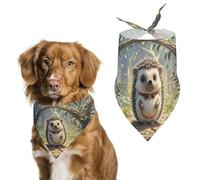 Lovely HedgehogPet Scarf Dog Bandana for Small Medium Large Exquisite Unique Cat Dogs Kerchief Premium Fabric Cute Triangle Cat Dogs Bibs Scarf