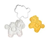 Lovely Horse Cake Decorating Tool for Creative Cooks Includes Various Blessing Phrases and Storage Baking Molds