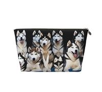 Lovely Husky Leather Travel Wash Bag, A Fashionable and Practical Makeup Organizer