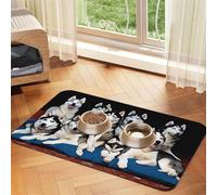 Lovely Husky Print Pet Absorbent Leather Tablecloth Perfect for Dogs, Cats, and Other Pets
