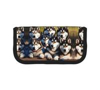 Lovely Huskys Small Pencil Bag Simple Pencil Pouch Aesthetic Pencil Case Pencil Storage Bag Pen Holder Office