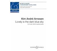 Lovely is the dark blue sky: SSAA version. soprano solo, choir (SSAA) a cappella, piano ad libitum. Partition de chœur.