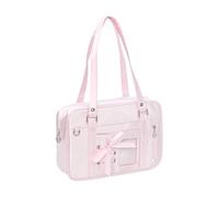 Lovely Itabag With Clear Window Japanese Styles Shoulder Bag Casual Commuting Bags Lacing Crossbody Bag Simple Shoulder Commuting Teens Lacing Itabag Casual Crossbody