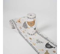 Lovely Kids Wallpaper Borders Self-Adhesive Chicken Party A.S. Création Wallpaper Borders for Kids 5.00 m x 0.155 m Grey White Creme Made in Germany 403727 403727