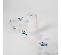 Lovely Kids Wallpaper Borders Self-Adhesive Cute Planes A.S. Création Wallpaper Borders for Kids 5.00 m x 0.155 m Blue Grey White Made in Germany 403752 403752
