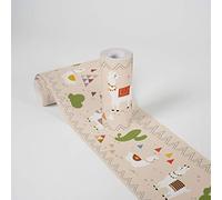 Lovely Kids Wallpaper Borders Self-Adhesive Relaxed Lamas A.S. Création Wallpaper Borders for Kids 5.00 m x 0.155 m Beige Green Red Made in Germany 403728 403728