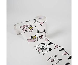 Lovely Kids Wallpaper Borders Self-Adhesive Wild Party A.S. Création Wallpaper Borders for Kids 5.00 m x 0.155 m Pink White Black Made in Germany 403729 403729