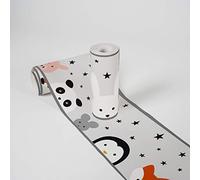 Lovely Kids Wallpaper Borders Self-Adhesive Wild Stars A.S. Création Wallpaper Borders for Kids 5.00 m x 0.155 m Grey Black White Made in Germany 403732 403732