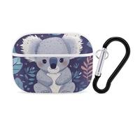 Lovely Koala AirPod Pro Case, Anti Scratch Hard PC Cover with Keychain, AirPod Pro 2nd/1st Case Accessories for Women Men, White-Style