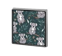 Lovely Koala Button Pin Classic Cute Heart Shape Brooch Exquisite Fashionable Badge Elegant Lapel Pin Personalized Pins Button for Clothing Backpack Hat Jackets Decorate