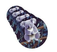 lovely Koala Car Air Freshener Cards Set of 4 Pieces Long Lasting Hanging Scented Cards for Bedroom Wardrobe Car Aromatherapy Tablets for Men Women Rearview Mirror Pendant