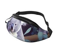 lovely Koala Fanny Pack for Men Women Fashion Running Waist Packs Waterproof Crossbody Bags Everywhere Belt Bag with Adjustable Strap Sports Hip Pack for Travel Wallet