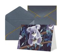 lovely Koala Greeting Card with Envelopes Blank Thank You Cards Cute Blank Notecards Birthday Card Mother's DayCard Wedding Christmas Halloween All Occasion Greeting Cards