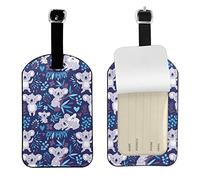 Lovely Koala Luggage Tags Id Leather Travel Bag Labels Checked Baggage Tagstravel Identifier for Luggage
