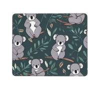 Lovely Koala Mouse Pad with Stitched Edge, Personalized Premium-Textured Computer Mouse Mat with Non-Slip Rubber Base, Waterproof Gaming Mousepad for Laptop, Office Home 8.3 x 10.3 in