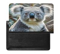 Lovely Koala Passport Holder with Card Slots Portable Passport Cover Compact Waterproof Passports Protector