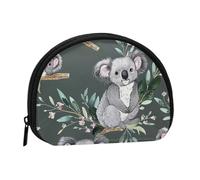 Lovely Koala Print Coin Purse, Portable Coin Purse with Zip, Cosmetic Bag, Coin Holder Purse, Women's Mini Makeup Bag for Storing Change, Cards, Keys