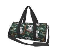 Lovely Koala -Print Round Travel Bag Large Capacity Duffel with Multiple Pockets Lightweight Foldable for Gym Weekend Trips.