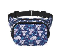 Lovely Koala Print Stylish and Practical Waist Bag,Adjustable,Perfect for Travel,and Outdoor Activities
