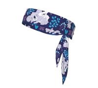 Lovely Koala Print Tie Headband For Women Men, Ninja Headbands, Adjustable Moisture Wicking Cooling Headband