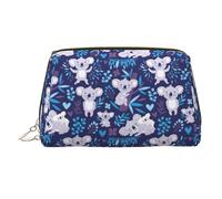 Lovely Koala Printed Beauty Pouch, Large Makeup Holder with Built-in Sponge Protection for Home and Trip
