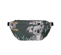Lovely Koala Printed Fanny Pack Waist Bag for Men Women, Adjustable Bumbags Hip Bum Bag Travel Crossbody Bags Sports Running Hiking Belt Bag
