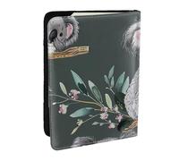 lovely Koala Printed Passport Holder - 6.5 x 4.5 Inch RFID Blocking Travel Wallet,Stylish Passport Cover,Lightweight Document Organizer for Cards