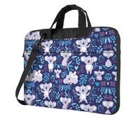 Lovely Koala Printed Waterproof Laptop Case Ultra-Thin Portable One-Shoulder Laptop Bag 600d Oxford 13in/14in/15.6in