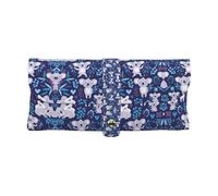 Lovely Koala Pu Leather Glasses Case with Full-Print Design,Thick Lining for Scratch Protection,Snap Button Closure,Compact Eyewear Small Item Organizer