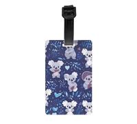 Lovely Koala Stylish Luggage Tag with Full-Print Design - Durable PVC Material, Personalizable Info Section