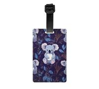 Lovely Koala Stylish Luggage Tag with Full-Print Design - Durable PVC Material, Personalizable Info Section