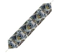 Lovely Koala Table Runner with Tassels 70 Inches Rustic Kitchen Dining Table Decoration Washable Wear Resistant Table Mat for Dresser Holiday Wedding Spring Easter