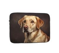 Lovely Labrador Patterned 12 inch Portable Laptop Bag - Perfect for Business, Travel, School, Office Shockproof Laptop Inner Pocket