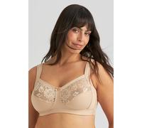 Miss Mary of Sweden Lovely Lace Support Non-Wired Comfort Cotton Bra 40D Beige