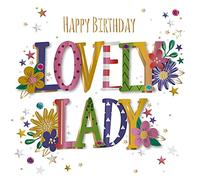 Lovely Lady Embellished Birthday Greeting Card Talking Pictures Cards MWER0150