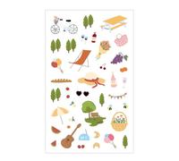 Lovely Lagomorph Pattern Transfers Bulk Pack Acid Complimentary Transfers for Learners and Writing Materials Enthusiasts Artifact Label Set