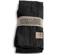Lovely Linen - Lovely Napkins Linen 4-pack Dark Grey - Dark Grey