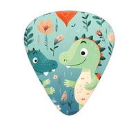 Lovely Little Dinosaur Baby Print Guitar Picks 12 Pack - Thin Medium Heavy Plectrums for Acoustic Guitar Bass Electric Guitar