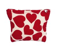 Lovely Makeup Bag Large Capacity Wash Heart Shaped Cosmetic Toiletry Drawstring Storage for Daily Toiletry Large Capacity Travel Makeup Wash Heart Shaped Cosmetic