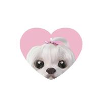 Lovely Maltese Dog Printing 10 Pcs Car Air Fresheners Cards For Scented Hanging Sheets For Bathroom With Rope
