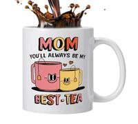 Lovely Mama Cup, 350ml Fun Tea Mug, Novelty Ceramic Drinkware with Vibrant Design, Decorative Home Tea Accessory, Sturdy Coffee Cup with Charming Style, Holiday Gift for Wife Daughter Female