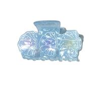 Lovely Marine Themed Hair Claw Barrettes With Ray Sea Star Conch Designs Shaded Blue Hues For Women Girls Daily Styling